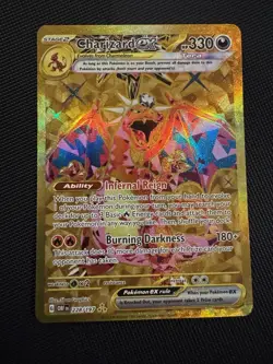 Pokemon Charizard ex 228/197 Obsidian Flames Hyper Rare Full Art GOLD Tera SIR - Image 2