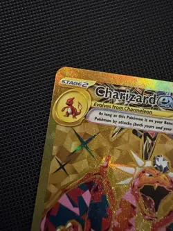 Pokemon Charizard ex 228/197 Obsidian Flames Hyper Rare Full Art GOLD Tera SIR - Image 5