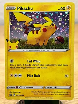 Sword & Shield Promo Pikachu SWSH039 Holo Promo Pokemon NM/M - Image 1