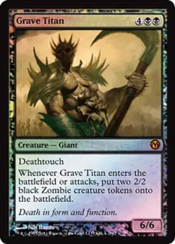 MTG - Grave Titan - Foil Promo - Duels of the Planeswalker - Magic the Gathering - Image 1