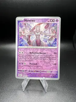 Pokemon Scarlet & Violet 151 Mewtwo 150/165 Reverse Holo NM - Image 1