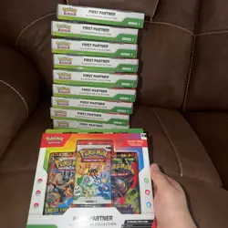 In-Hand! 10x Sealed Pokemon Series 1 First Partner Illustration Collection Boxes - Image 1