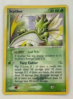 Scyther - 29/112 - Reverse Holo - EX FireRed & LeafGreen - Pokemon Card! - Image 1