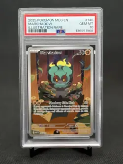 2025 Pokemon MEG-EN Marshadow 146/132 Mega Evolution Illustration Rare - Image 1