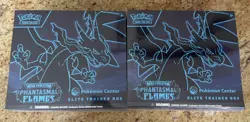 2x Pokemon TCG Mega Evolution Phantasmal Flames Pokemon Center ETB New Sealed - Image 1
