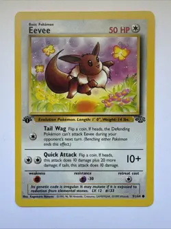 Pokemon Jungle 1st Edition Eevee 51/64 Non Holo NM - Image 1