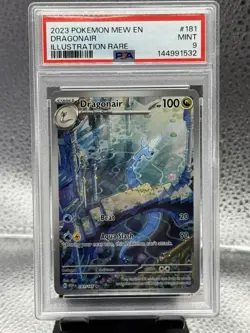 Pokemon Dragonair 181/165 Sv: Scarlet & Violet 151 Illustration Rare Holo PSA 9 - Image 1