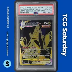 2021 POKEMON VMAX CLIMAX JP #285/184 DURALUDON ULTRA RARE PSA 10 - Image 1