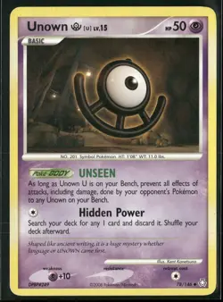 Unown [U] 78/146 Uncommon Legends Awakened Pokemon Lightly Played - Image 1