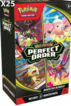 Pokemon ME03 Mega Evolution PERFECT ORDER BOOSTER BUNDLE BOX CASE 25 ct IN HAND - Image 4