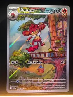 Simisear 100/086 Illustration Rare - Pokemon SV: White Flare English NM - Image 1