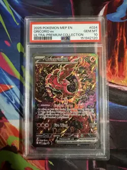 Pokemon Oricorio ex Me: Mega Evolution Promo 024 Holo EX PSA 10 - Image 1