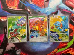 Pokemon First Partner Illustration Collection Series 1 - Kanto (Gen 1) Set NM - Image 1