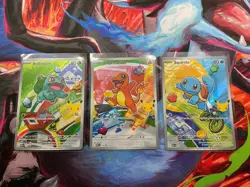 Pokemon First Partner Illustration Collection Series 1 - Kanto (Gen 1) Set NM - Image 2