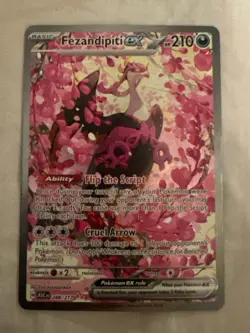 Pokemon FEZANDIPITI EX 288/217 Ascended Heroes Special Illustration Rare SIR - Image 1