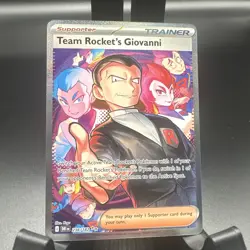 Pokemon Team Rocket's Giovanni 238/182 Sv10 Destined Rivals Holo Trainer - Image 1