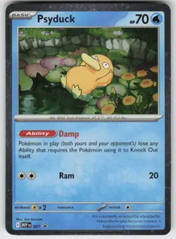 Pokemon Psyduck 007 Me: Mega Evolution Promo Holo Basic 70 HP 20 ATK Damp TCG - Image 1