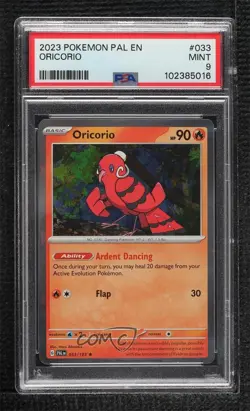 Oricorio Pokemon Scarlet & Violet Paldea Evolved PAL PSA 9 MINT - Image 1