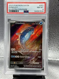2023 Pokemon SVI EN Illustration Rare #207 Dondozo PSA 9 MINT - Image 1