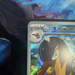 Pokemon Iono's Kilowattrel Illustration Rare Journey Together 163/159 120 HP - Image 2