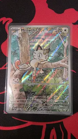 Nintendo Meowth 106/094 PFL EN Holo Basic 70 HP Pokemon TCG 2025 - Image 3