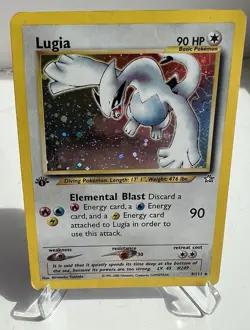 Pokemon Lugia 1st Edition Neo Genesis Holo 9/111 Vintage WOTC - Image 1