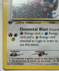 Pokemon Lugia 1st Edition Neo Genesis Holo 9/111 Vintage WOTC - Image 3
