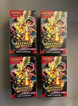 4x SEALED 🔥 Pokemon TCG: Mega Evolution-Ascended Heroes Booster Bundle - Image 1