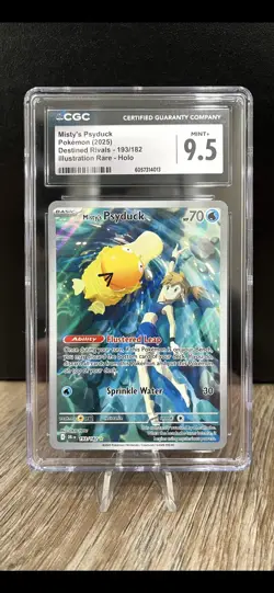 {CGC Mint+ 9.5} Misty's Psyduck #193 Pokemon Destined Rivals - Image 1