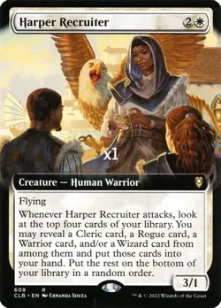 MTG Borderless CMR: Battle for Baldur's Gate CLB Harper Recruiter MINT - Image 1