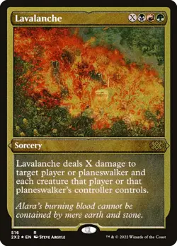 MTG Etched Foil Double Masters 2X2 Lavalanche MINT - Image 1