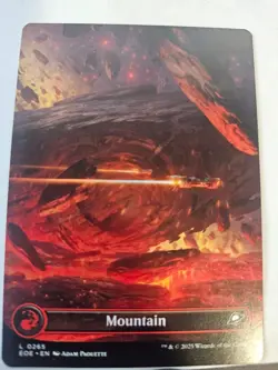 MTG - Mountain Full Art - Edge of Eternities - Image 1