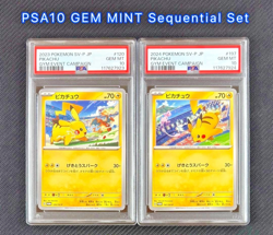 PSA 10 PIKACHU 2023&2024 Pokemon SV-P PROMO Gym Event Campaign Sequential JP - Image 1