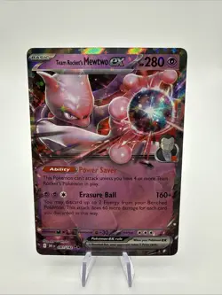 Team Rocket's Mewtwo ex 081/182 Double Rare SV10: Destined Rivals Pokemon TCG NM - Image 1