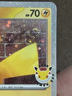 Pikachu 🍭051/162 Pokemon Day 2026 - Anniversary Stamped 🍭2 Vibrant Swirls 🍭 - Image 5