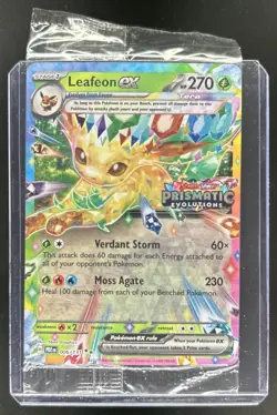 2025 Pokemon Prismatic Evolutions Leafeon ex Promos Sealed #006/131 - Image 1