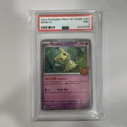 PSA 9 - 2024 Pokemon Trick or Trade Mimikyu Holo Stamped #037 - Image 1