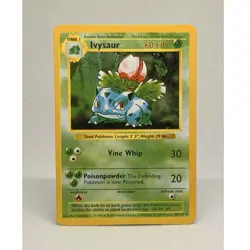 Pokemon TCG Ivysaur 30/102 Base Set (Shadowless) Unlimited Uncommon - Image 1