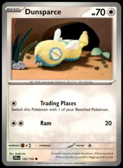 Pokemon - Dunsparce #120/159 - SV09: Journey Together Common - Image 1