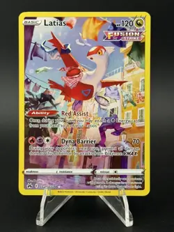NM Crown Zenith: Galarian Gallery Latias Ultra Rare GG20/GG70 Pokemon TCG - Image 1