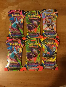 Pokemon TCG: ME Phantasmal Flames Sleeved Booster Packs X6 - Image 1