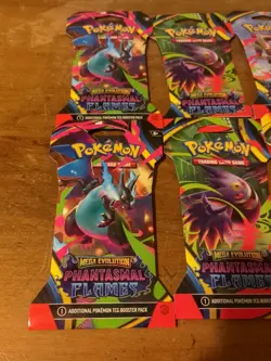 Pokemon TCG: ME Phantasmal Flames Sleeved Booster Packs X6 - Image 2