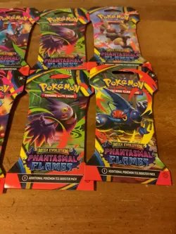 Pokemon TCG: ME Phantasmal Flames Sleeved Booster Packs X6 - Image 3