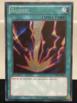 Raigeki - LCJW-EN057 - Secret Rare - 1st Edition - LP - Image 1