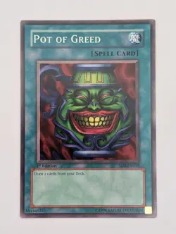 Yu-Gi-Oh! - 1st EDITION - Zombie Madness #SD2-EN017 - Pot of Greed - Image 1