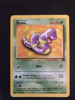 EKANS - 56/82 - Team Rocket - Pokemon Card - LP - Image 1