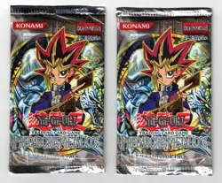 2002 YUGIOH METAL RAIDERS 2X 1ST EDITION BOOSTER PACKS PORTUGUESE FACTORY SEALED - Image 1