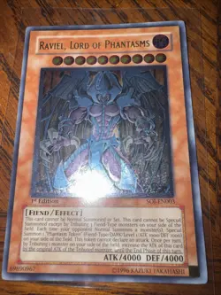 YU-GI-OH RAVIEL, LORD OF PHANTASMS 1ST EDITION ULTIMATE RARE #SOI-EN003! - Image 1