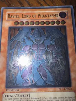 YU-GI-OH RAVIEL, LORD OF PHANTASMS 1ST EDITION ULTIMATE RARE #SOI-EN003! - Image 3