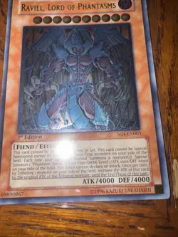 YU-GI-OH RAVIEL, LORD OF PHANTASMS 1ST EDITION ULTIMATE RARE #SOI-EN003! - Image 4